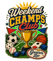 Weekend Champs Club Large Natural Tote Bag