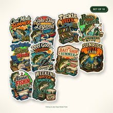 Fishing & Lake Days Sticker Pack - Set of 10