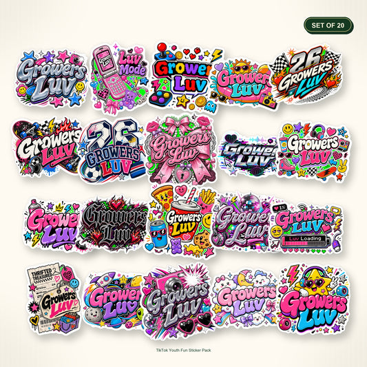 TikTok Youth Fun Sticker Pack - Set of 20 bundle hero image