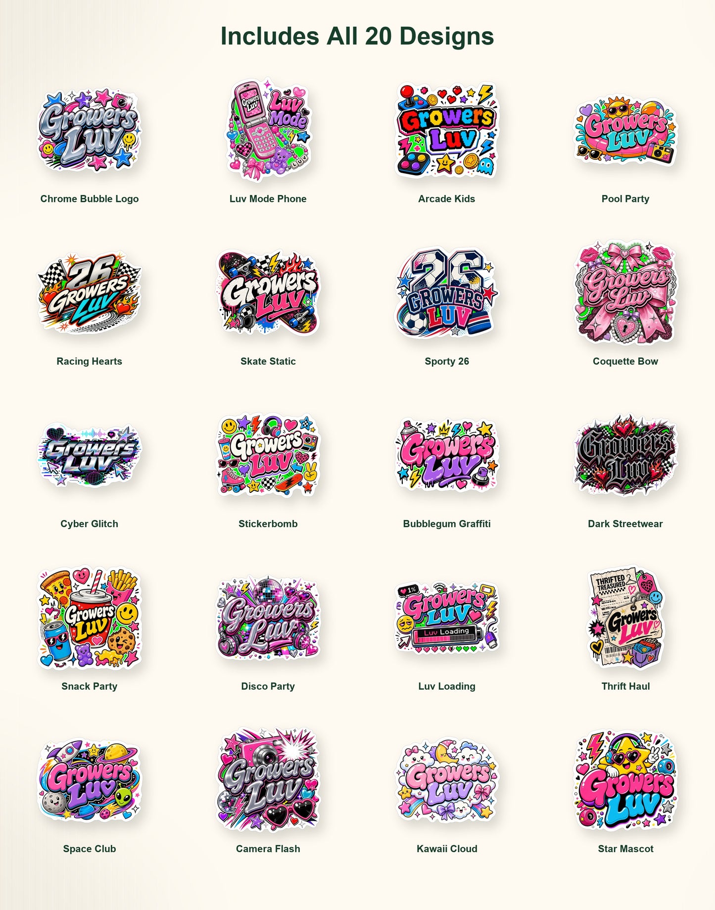 TikTok Youth Fun Sticker Pack - Set of 20 image 2