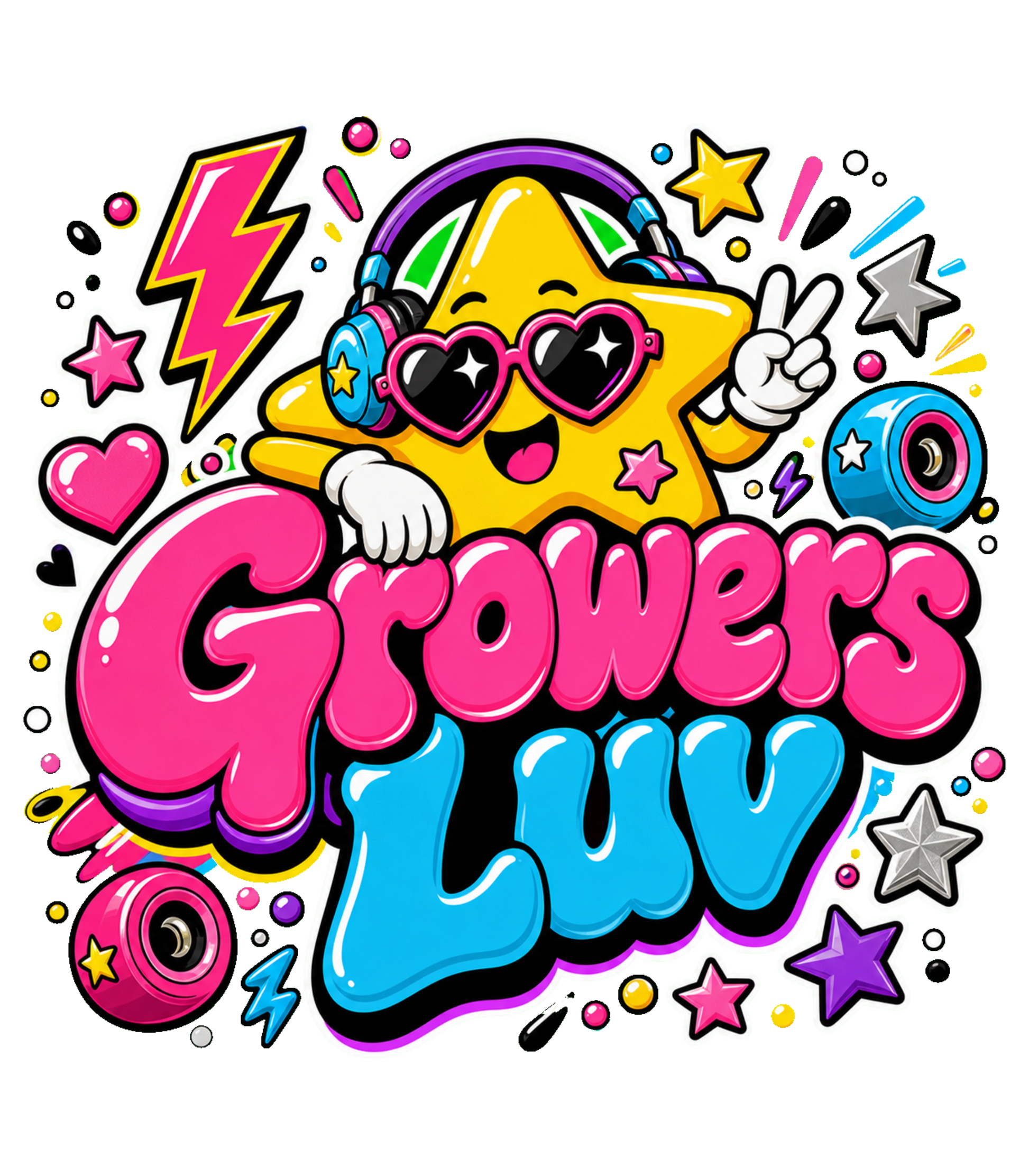 Star Mascot Youth Graphic Tee artwork detail