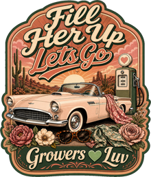 Fill Her Up Lets Go Large Natural Tote Bag