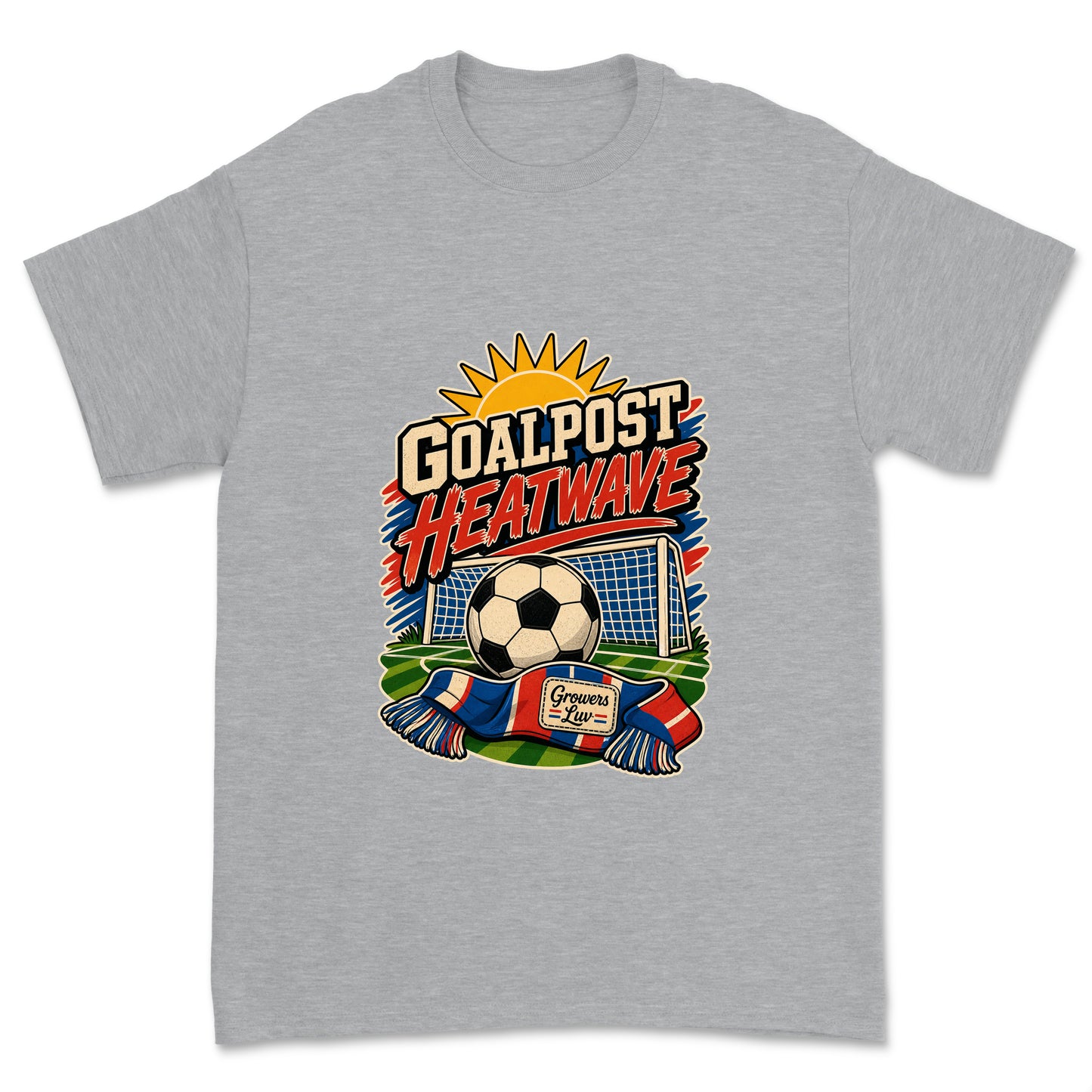 Goalpost Heatwave Men's Gildan Graphic Tee in Sport Grey Heather