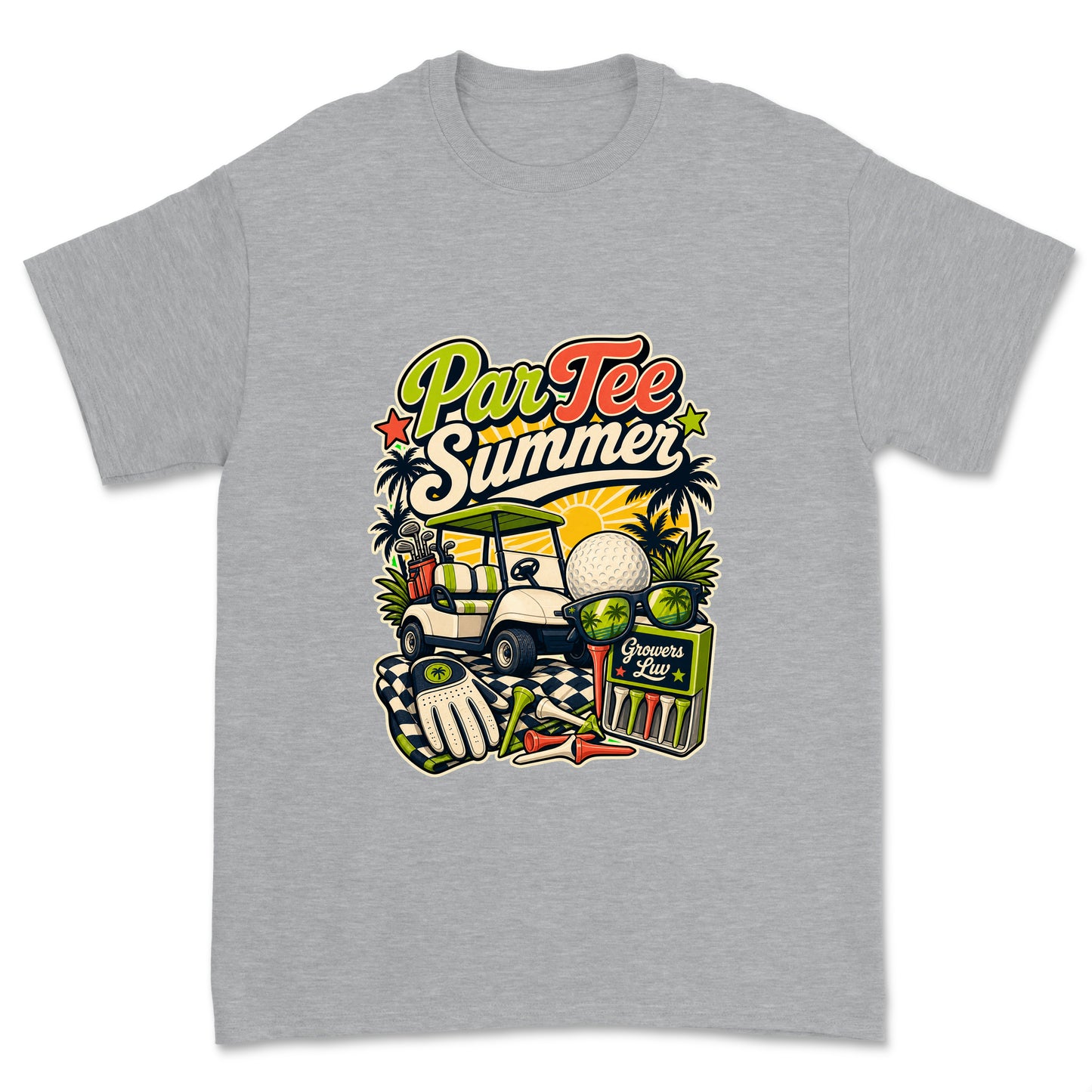 Par Tee Summer Men's Gildan Graphic Tee in Sport Grey Heather