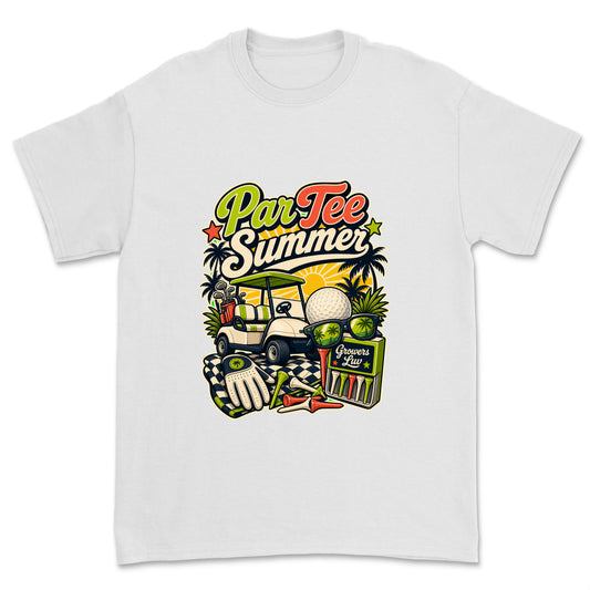 Par Tee Summer Men's Gildan Graphic Tee in White