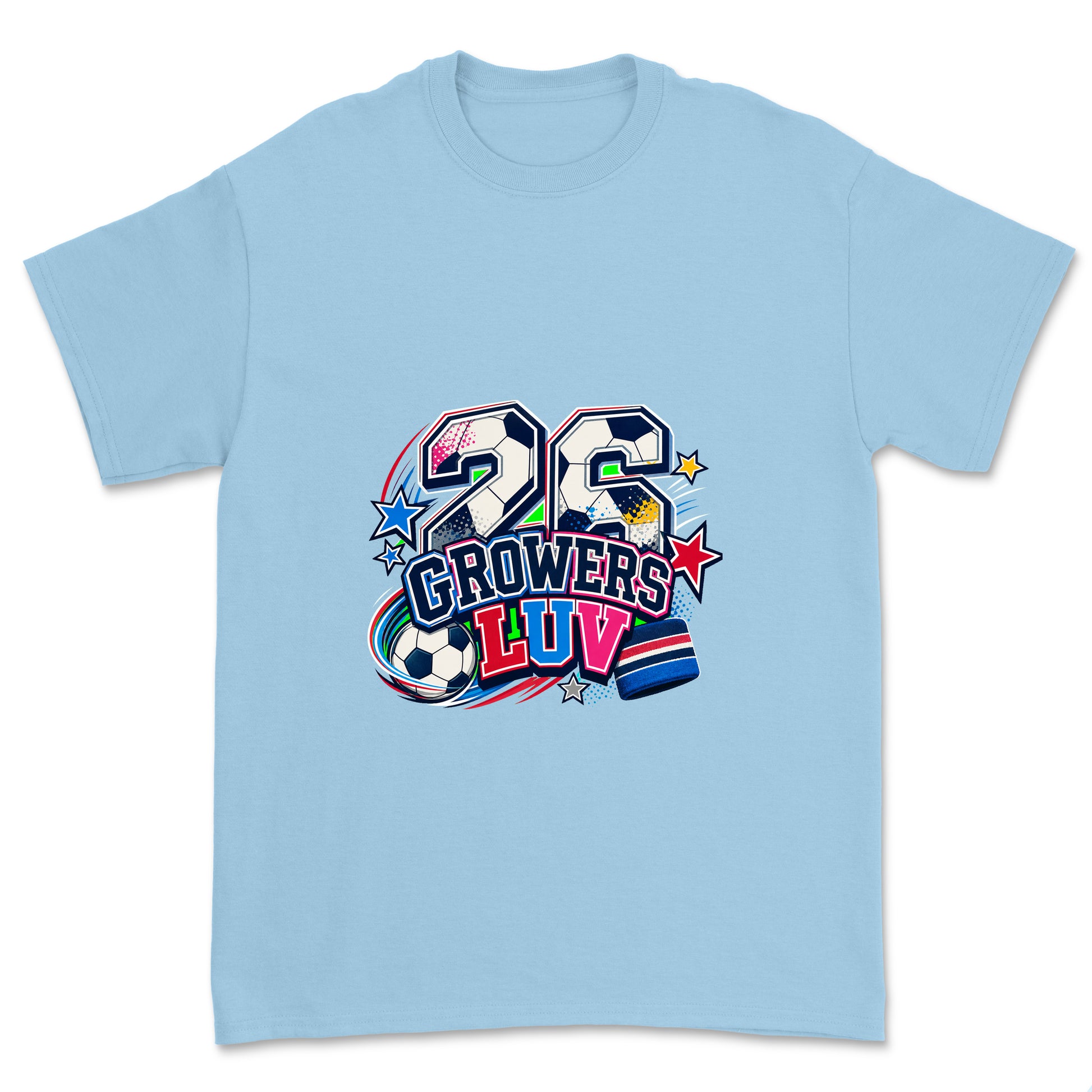 Sporty 26 Youth Graphic Tee in Light Blue