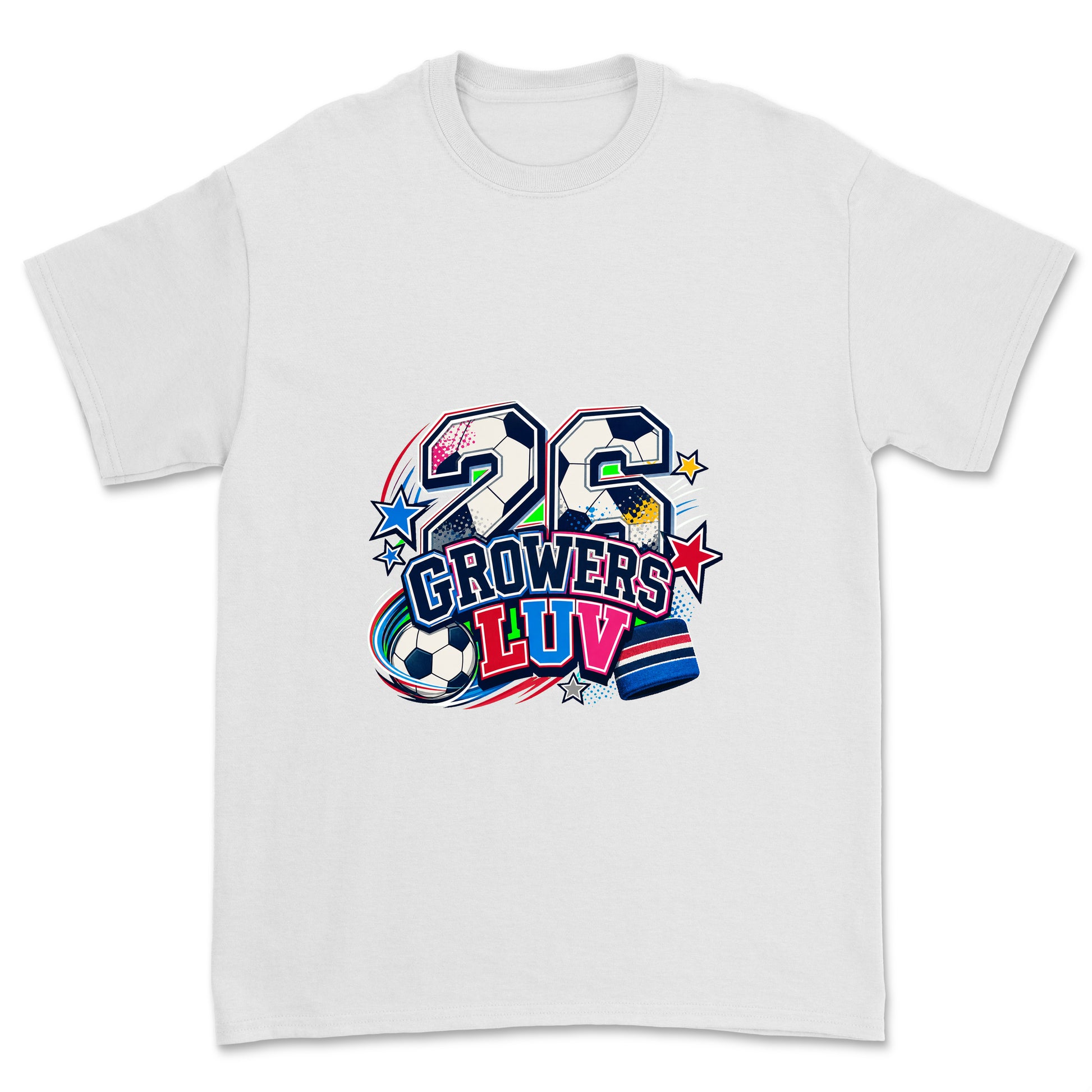 Sporty 26 Youth Graphic Tee in White