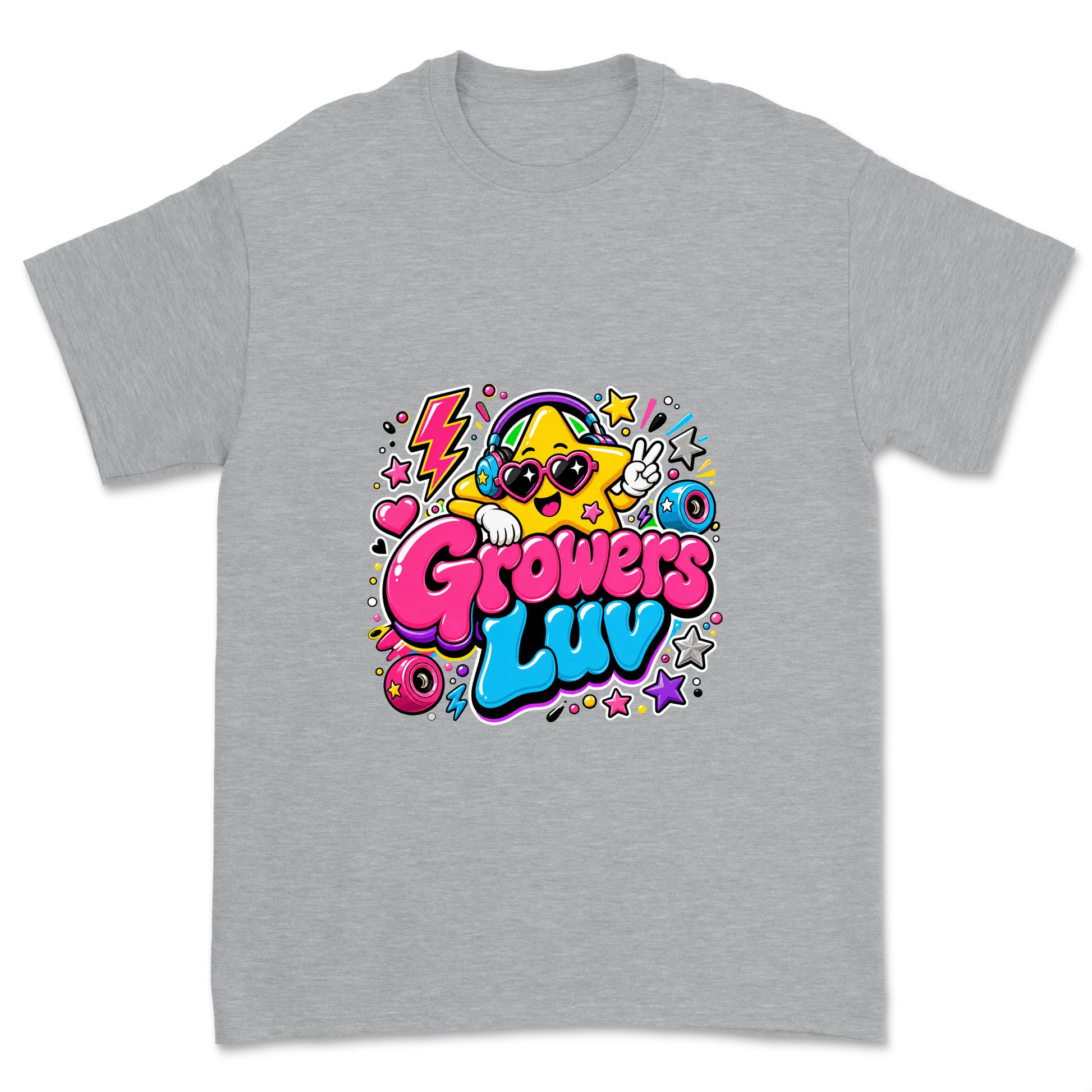 Star Mascot Youth Graphic Tee in Sport Grey Heather
