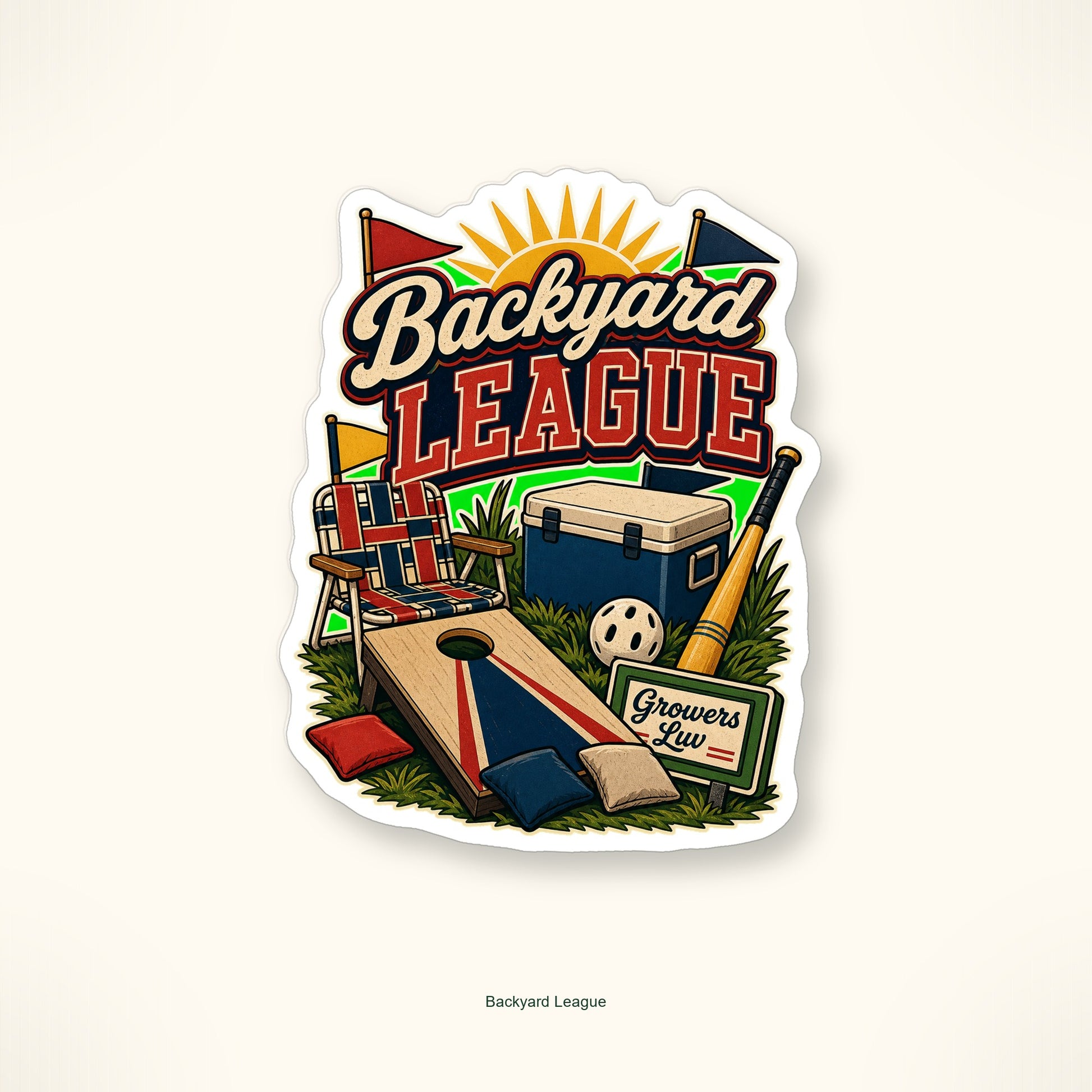 Backyard Sports & Games Sticker Pack - Set of 10 image 3