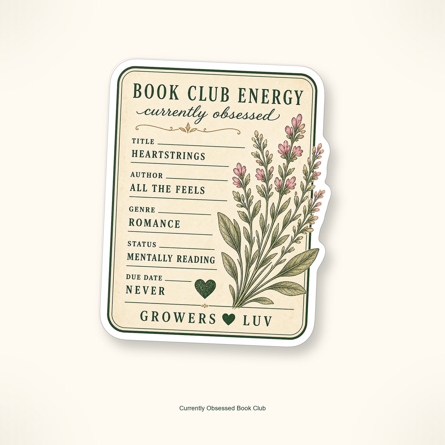 Book Club Energy Sticker Pack - Set of 9 image 9