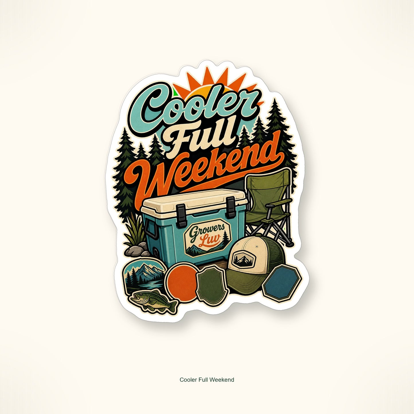Camping & Trail Weekend Sticker Pack - Set of 10 image 6