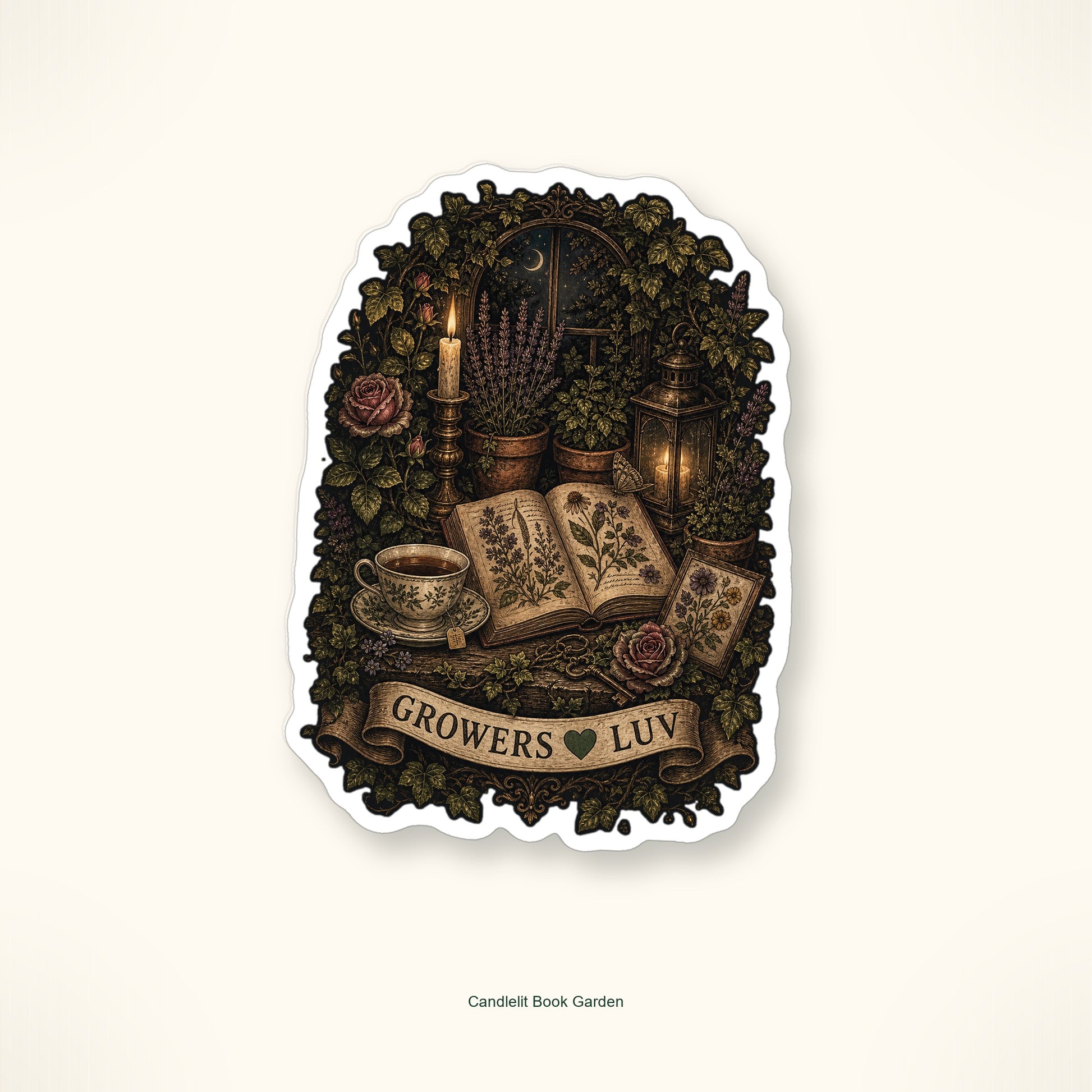 Dark Cottage Garden Sticker Pack - Set of 9 image 4
