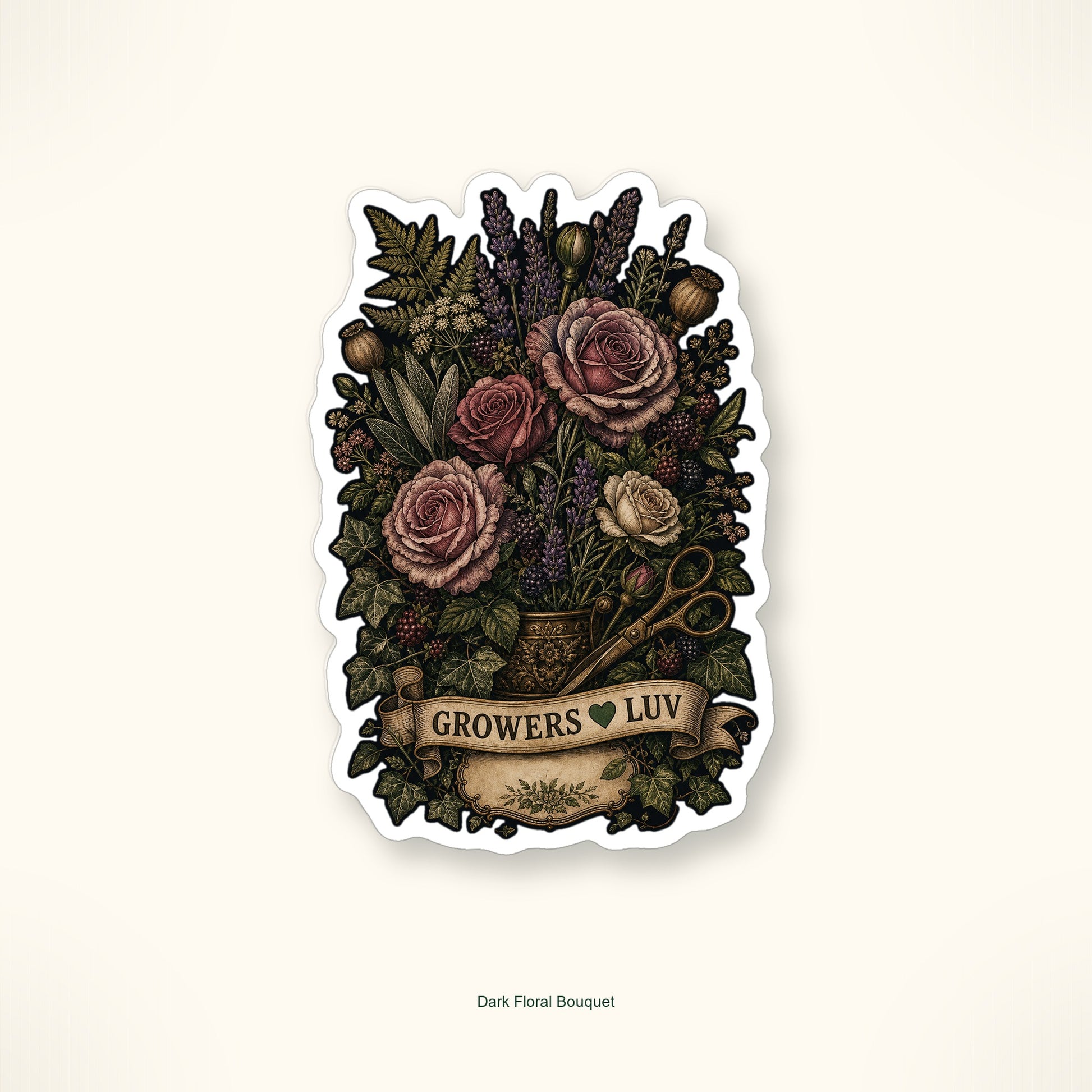 Dark Cottage Garden Sticker Pack - Set of 9 image 6