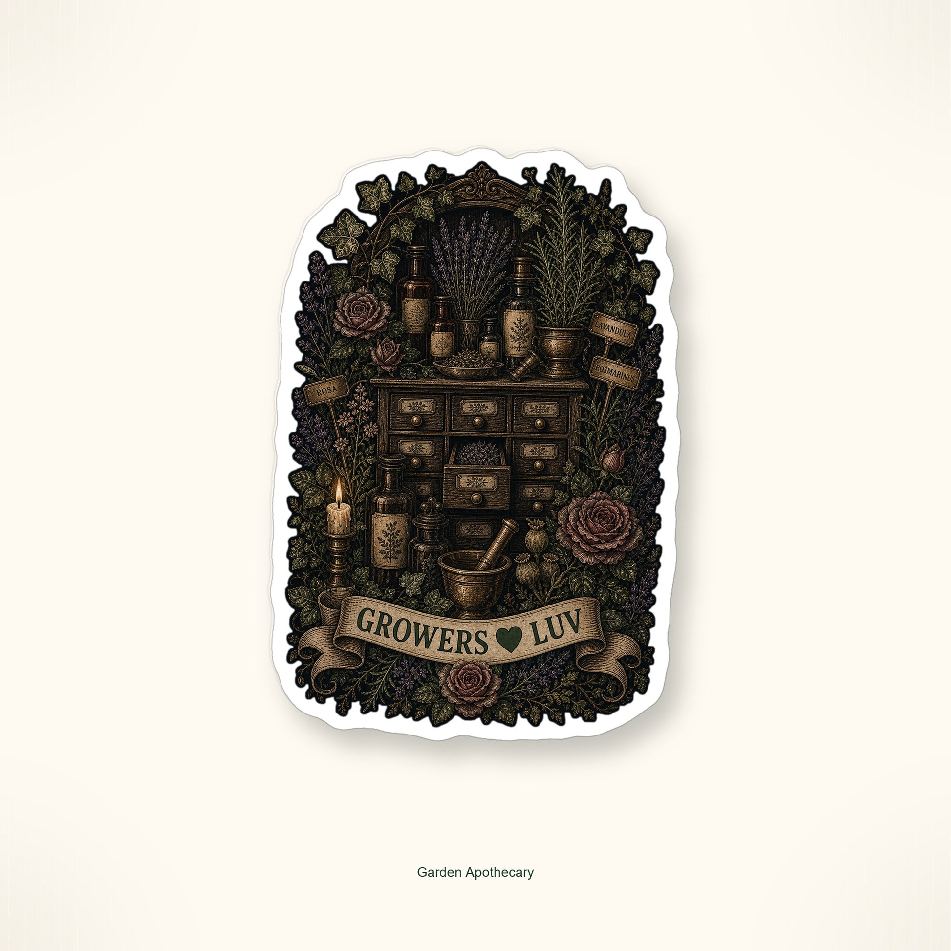 Dark Cottage Garden Sticker Pack - Set of 9 image 7
