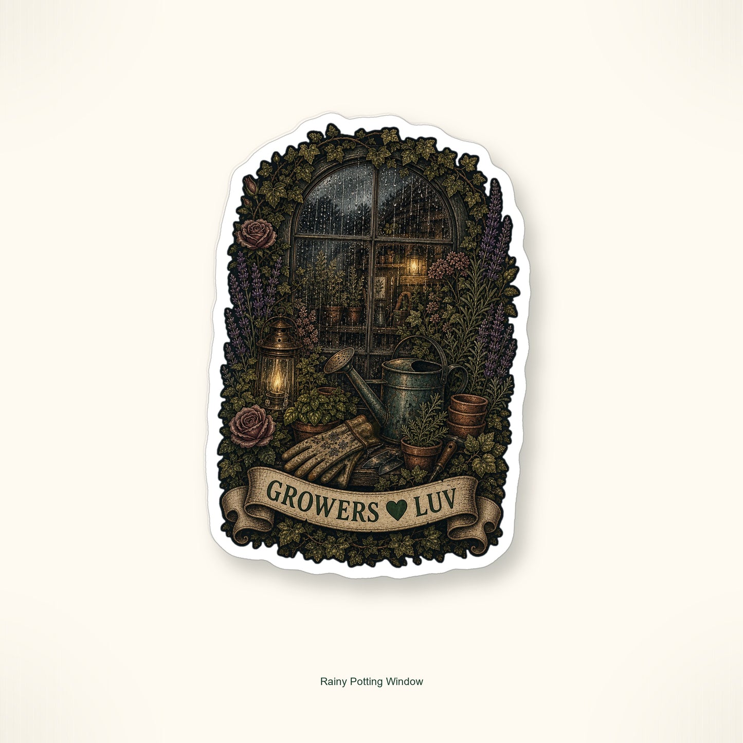 Dark Cottage Garden Sticker Pack - Set of 9 image 8