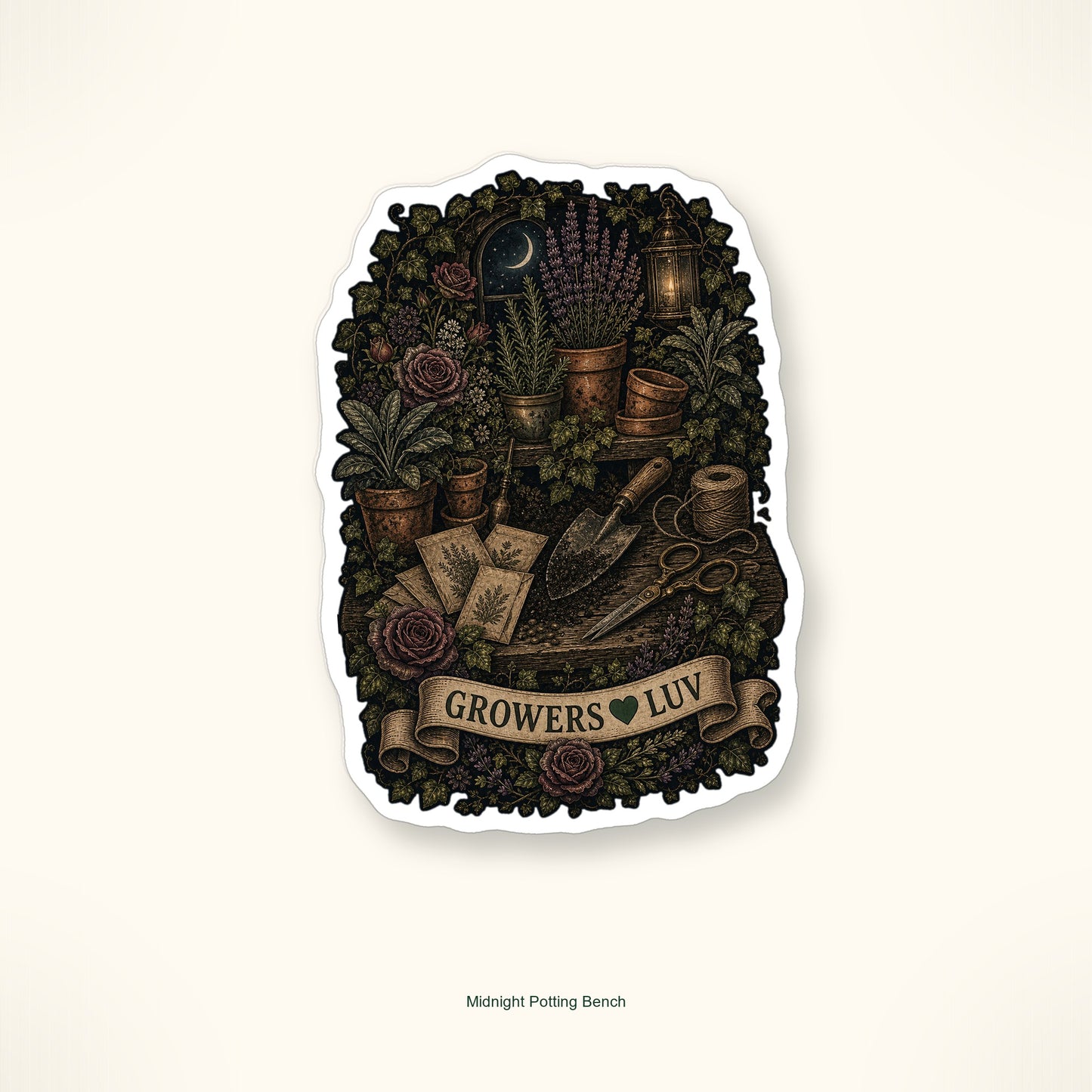 Dark Cottage Garden Sticker Pack - Set of 9 image 10