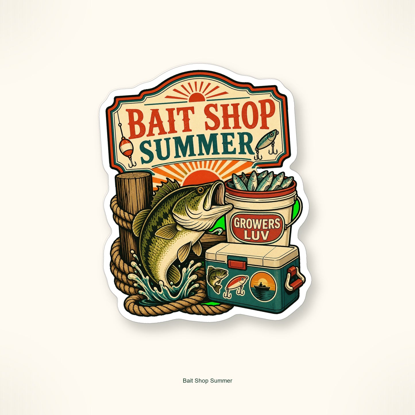 Fishing & Lake Days Sticker Pack - Set of 10 image 9