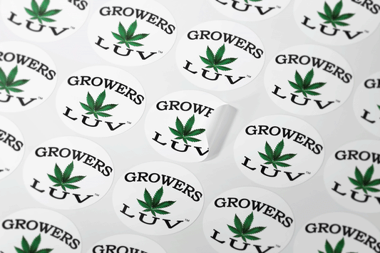 Growers Luv Stickers Circle