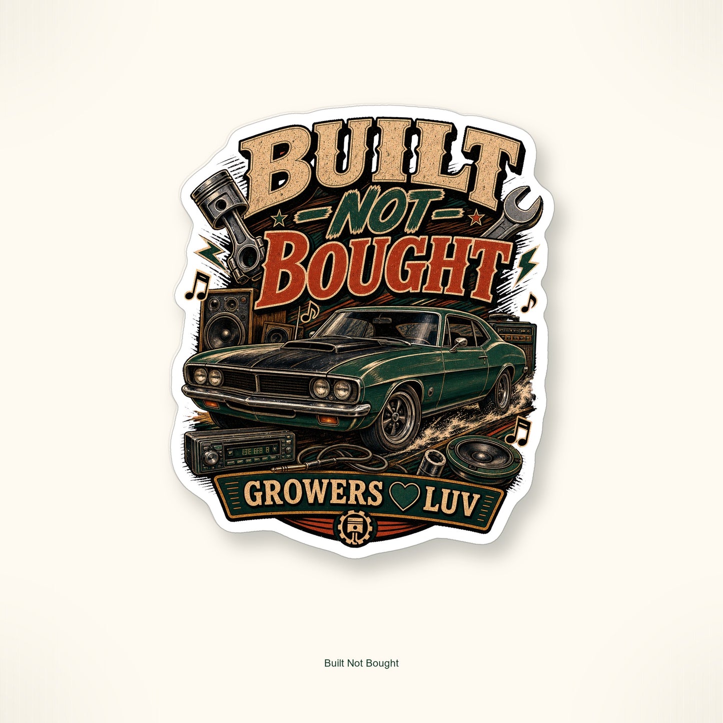 Music, Cars & Garage Sticker Pack - Set of 20 image 16