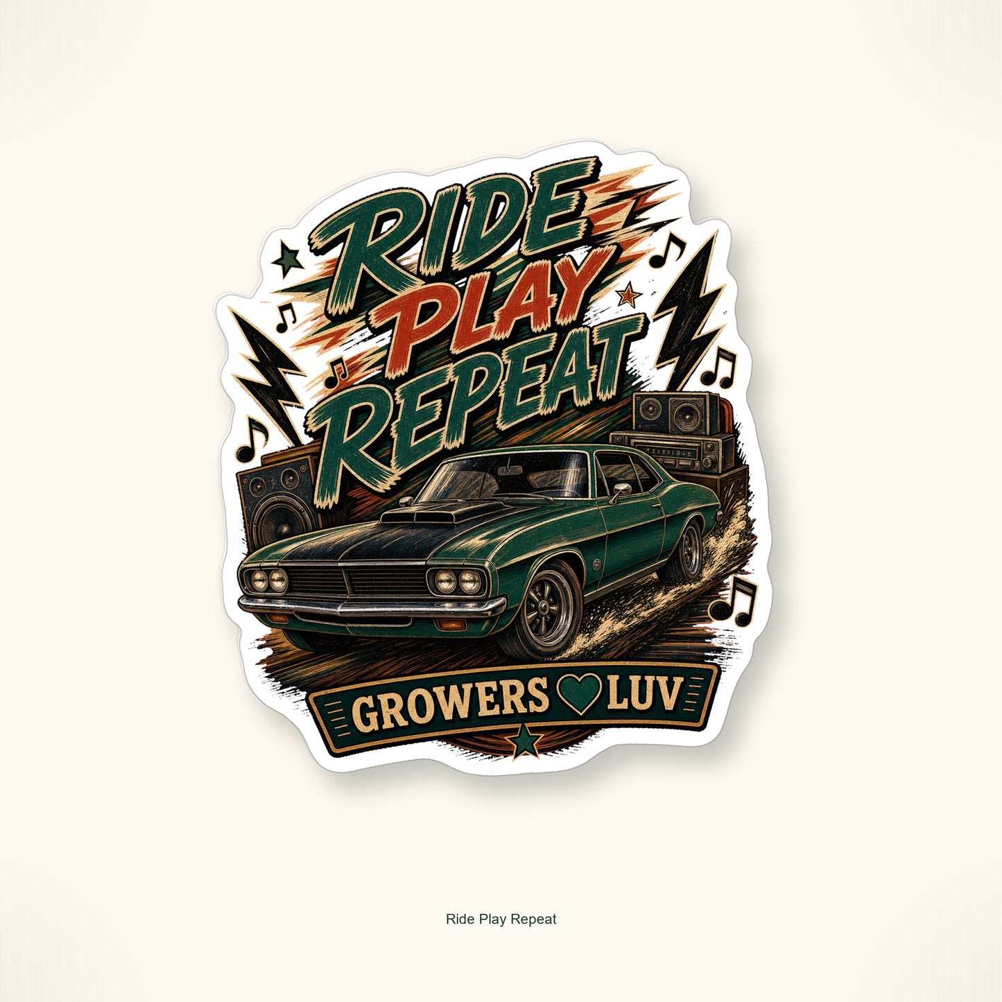Music, Cars & Garage Sticker Pack - Set of 20 image 20