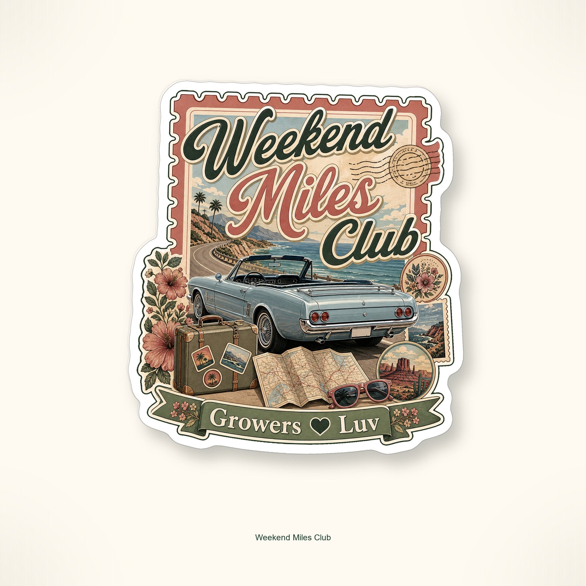 Vintage Road Trip Sticker Pack - Set of 9 image 10